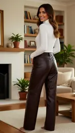 Red Button - Lange Broek - Bordeaux