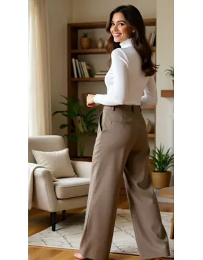 Red Button - Lange Broek - Beige
