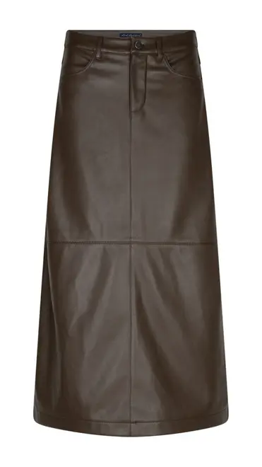 Red Button - Halflange Rok - Bruin