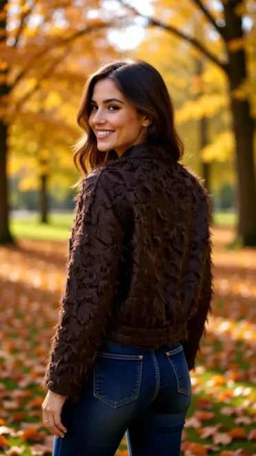 Red Button - Blouse - Donker bruin