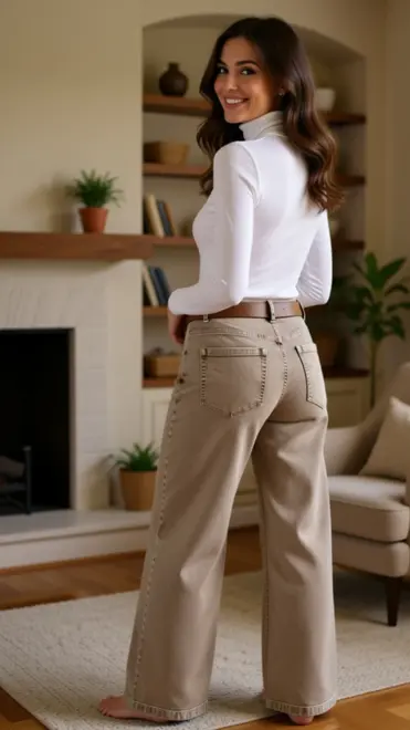 Red Button - Lange Broek - Beige