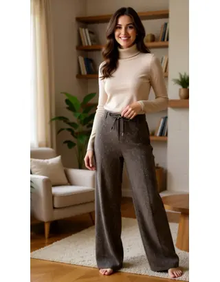 Red Button - Lange Broek - Bruin