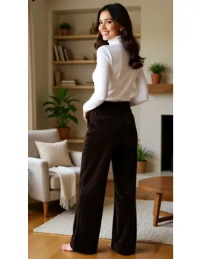 Red Button - Lange Broek - Bruin