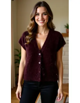 Red Button - Gilet - Bordeaux