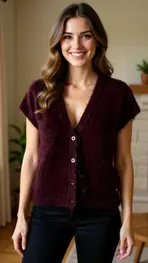 Red Button - Gilet - Bordeaux
