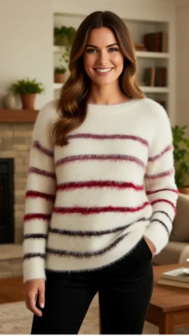 Red Button - Pull - Beige-roze