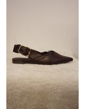 Garde-robe - Slingback - Donker bruin