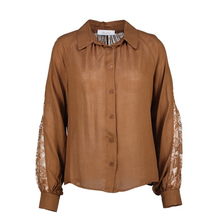 Amelie &amp; Amelie - Blouse - Bruin