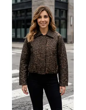 Garde-robe - BOMBER - Zwart-beige