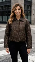 Garde-robe - BOMBER - Zwart-beige