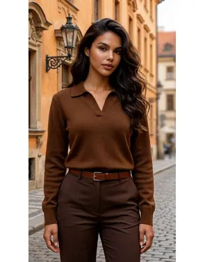 Garde-robe - Pull - Donker bruin