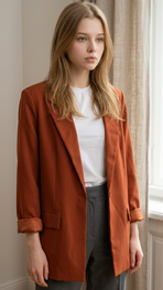 Garde-robe - Blazer - Donker oranje