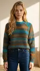 Garde-robe - Pull - Blauw-bruin