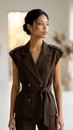 Garde-robe - Gilet - Donker bruin