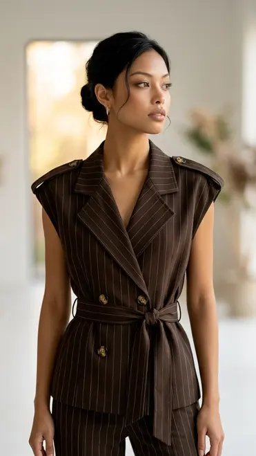 Garde-robe - Gilet - Donker bruin