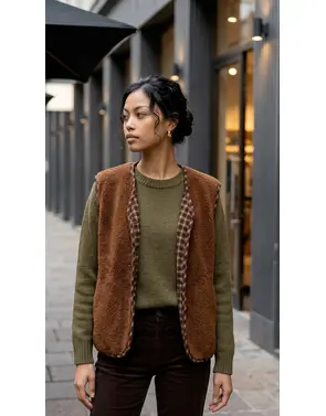 Garde-robe - Gilet - Donker bruin