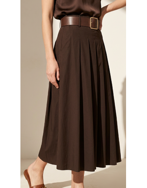Garde-robe - Lange Rok - Donker bruin