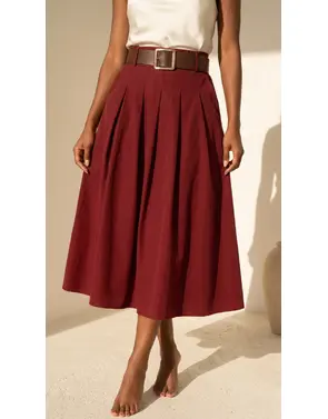 Garde-robe - Lange Rok - Bordeaux