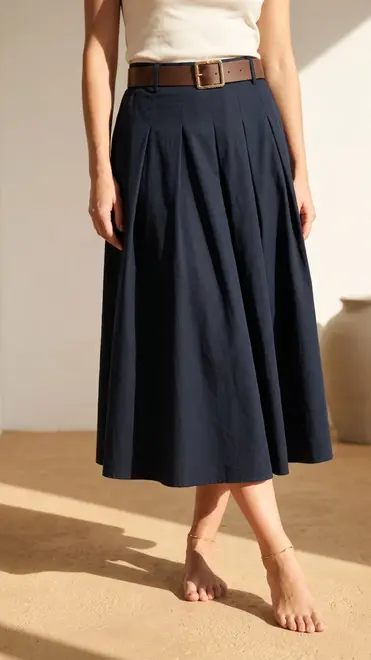 Garde-robe - Lange Rok - Marine