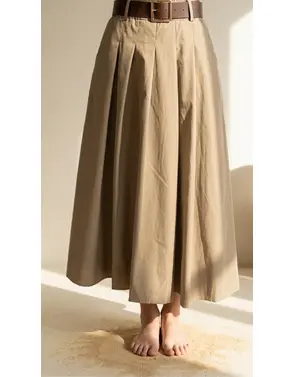 Garde-robe - Lange Rok - Taupe