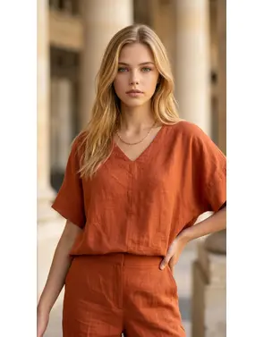 Garde-robe - Top - Donker oranje