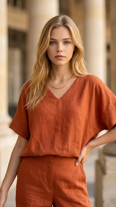 Garde-robe - Top - Donker oranje