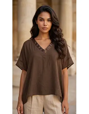 Garde-robe - Top - Donker bruin
