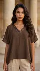 Garde-robe - Top - Donker bruin