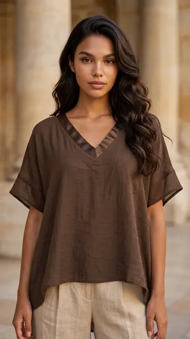 Garde-robe - Top - Donker bruin