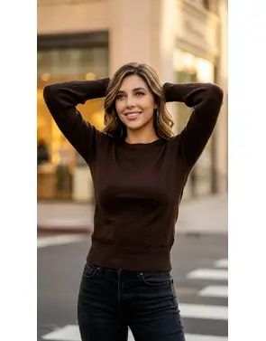 Garde-robe - Pull - Donker bruin