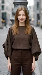 Garde-robe - Blouse - Donker bruin