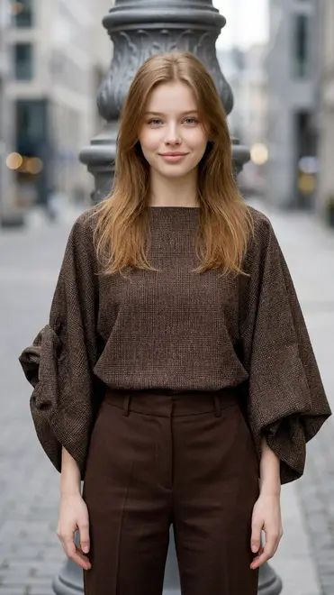 Garde-robe - Blouse - Donker bruin