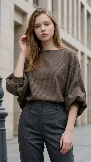 Garde-robe - Blouse - Bruin