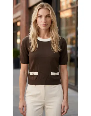 Garde-robe - Pull - Donker bruin