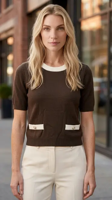 Garde-robe - Pull - Donker bruin
