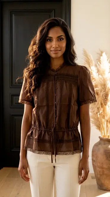 Garde-robe - Top - Donker bruin
