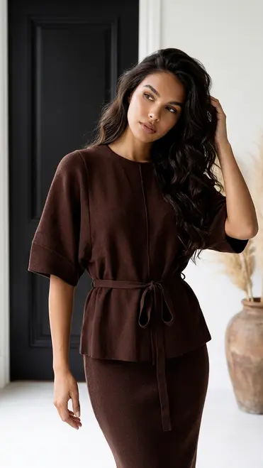 Garde-robe - Pull - Donker bruin