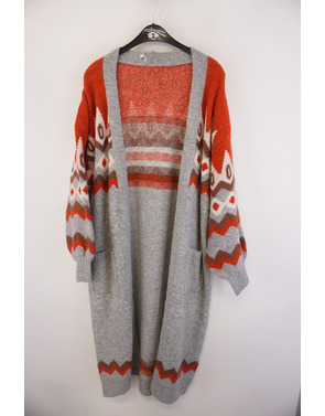 Garde-robe - Gilet - Beige-oranje