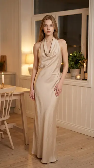 Garde-robe - Lang kleed - Beige