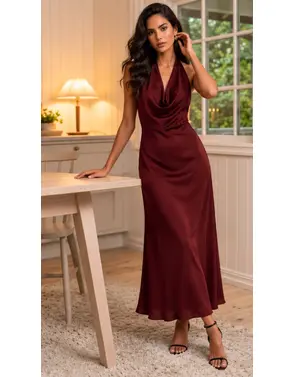 Garde-robe - Lang kleed - Bordeaux