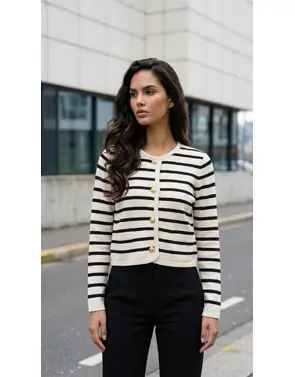 Garde-robe - Gilet - Zwart-wit