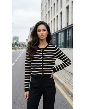 Garde-robe - Gilet - Zwart-wit