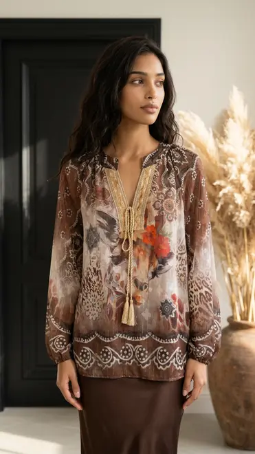 Garde-robe - Tuniek - Beige-bruin