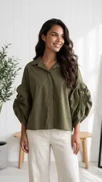 Garde-robe - Blouse - Kaki