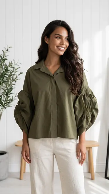 Garde-robe - Blouse - Kaki