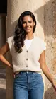 Garde-robe - Gilet - Ecru
