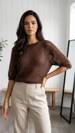 Garde-robe - Pull - Bruin