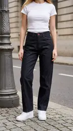 Garde-robe - Lange Broek - Donker jeans