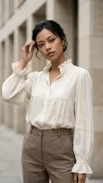 Garde-robe - Blouse - Ecru