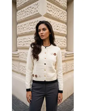 Garde-robe - Gilet - Ecru